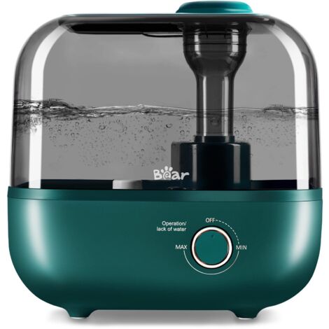 5L Top Fill Humidifier, 28dB Ultra Quiet for Baby and Plants, Runs Up to 35 Hours, with Aroma Tray, 360° Rotating Steam Nozzle, Auto Shut-Off