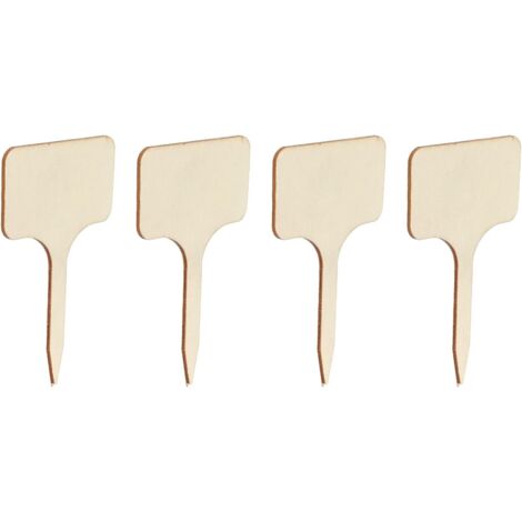 Plant Tags for Indoor Plants, Plant Tags for Seedlings Garden Plant Tags Wooden Plant Marker Tags for Outdoor Plants 50pcs Garden Tags (1/5)