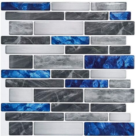 Tinor – 10pcs self-adhesive kitchen backsplash marble tiles 30x30cm – Upgraded strong back glue – For cement, plywood, and textured walls (1/5)