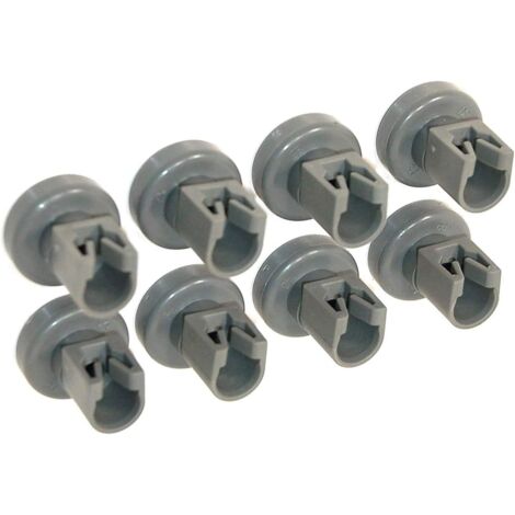 Dishwasher rollers for the upper basket - compatible with Privileg, Faure, AEG, Electrolux, Zanussi, Ikea... Complete set of 8 rollers（25mm） (1/5)