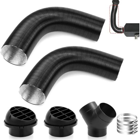 Diesel heater, parking heater 60mm, steering head air outlet, three-way round T-head 60 tubes (1/5)