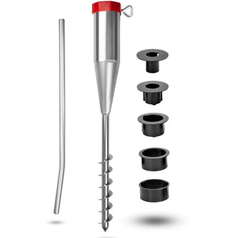 Ground sleeve For rotary dryer Ø25-55mm ground anchor Parasol base Ground spike Screw-on sleeve for beach Ground anchor Screw-on sleeve for umbrella Ground sleeve JUSCH sleeve (1/5)