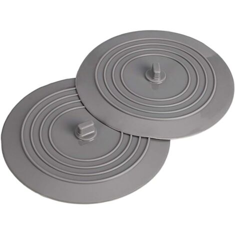 2 Pack 6" Universal Silicone Rubber Drain Plug for Kitchen Sink Bathroom Sink (1/5)