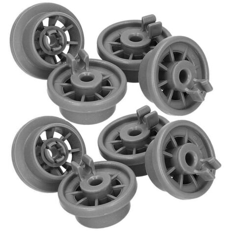 Complete universal set of 8 lower basket wheels for dishwashers, compatible with Bosch, Siemens, Beko, Neff and other dishwashers (1/5)