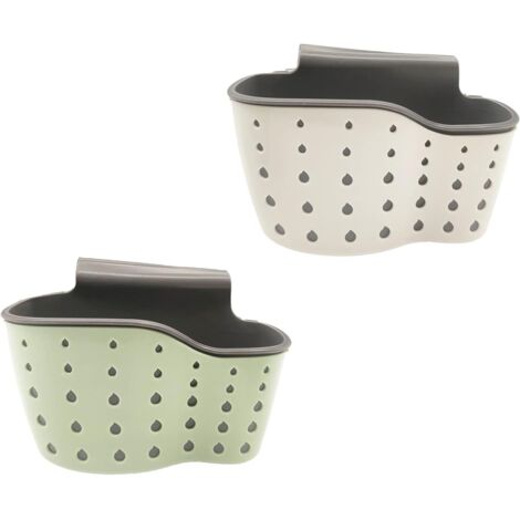 Pieces Sink Storage Rack, Sponge Soap Dish, Drainer Hanging Basket, for Kitchen Storage, Drain Shelf, Other Storage (Random 3 Colors) (1/5)