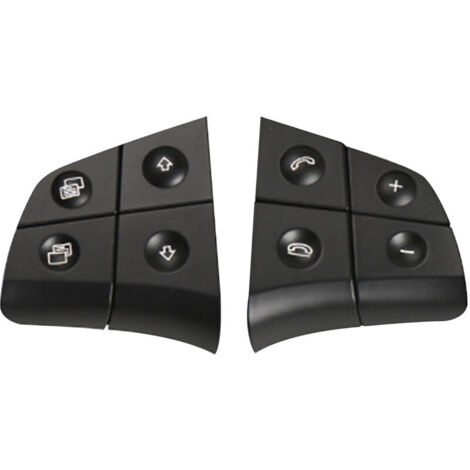 Steering Wheel Control Button Replacement for Mercedes Benz W164 W245 W251 Ml Gl Br Class Black 4 Buttons (1/5)