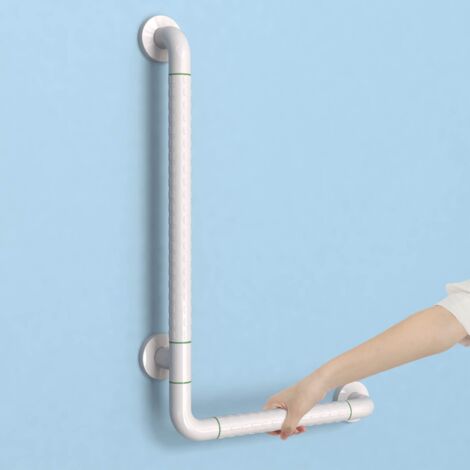 Anti-slip Shower Handle for Elderly, Shower Grab Bar with Fluorescence, 60 x 35 cm, Stainless Steel Safety Handle for Toilet, Bathroom, Bathtub NPTERBL