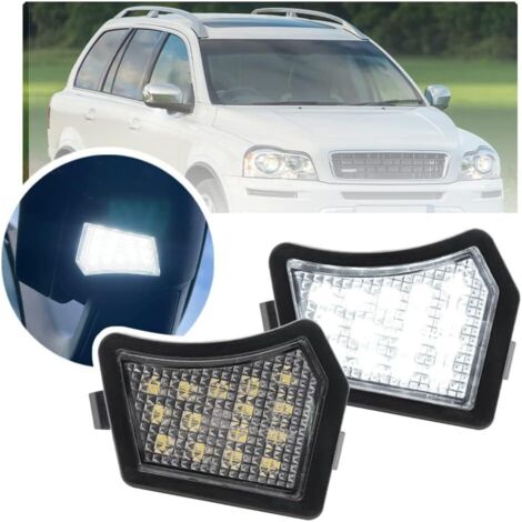 2pcs Led Rearview Mirror Puddle Light Wing Mirror Welcome Courtesy Lamps For Volvo V40 XC90 S40 V50 C30 C70 S60 V60 S80 V70 XC70 Jaguar XF XE XJ (1/5)