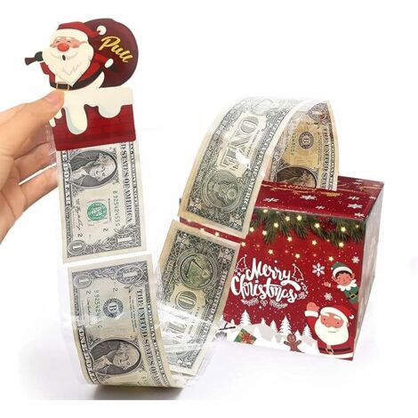 Christmas Piggy Bank for Cash Gifts, Gift Boxes for Cash, Money Box for Cash Gifts, Surprise Gift Box for Parents, Lovers, Children and Friends (1/5)