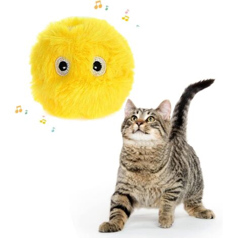 Bird Shaped Cat Toy Ball with Catnip, Realistic Interactive Cat Toy with Singing Birds, for Biting, Diversion, Chewing