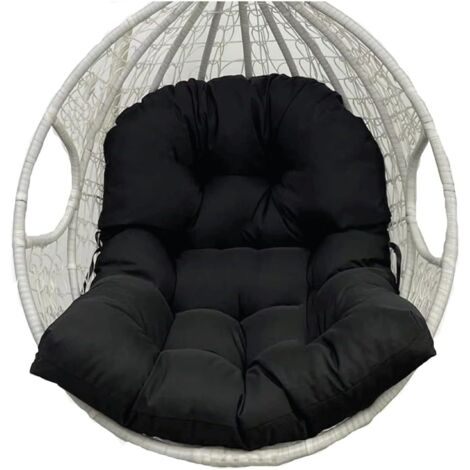 Black Hanging Basket Cushion 80120cm Outdoor Hanging Basket Cushion Waterproof Fabric Garden (1/5)