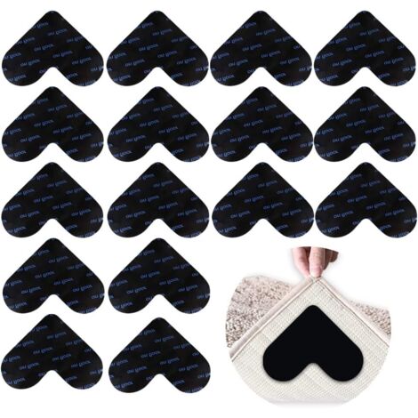 16PCS Non-Slip Mats, Reusable Washable Anti-Slip Mats for All Smooth Floors, Self-adhesive Under Anti-Slip Mats for Living Room, Bedroom, Bathroom (1/5)