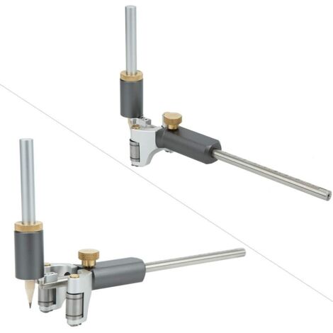 Marking Gauge, 2 in 1 Woodworking Scribing Gauge Adjustable Precision Marking Gauge Multi-function Marking Tool (1/4)