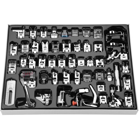52pcs Professional Presser Feet Walking Stitch Foot Multifunctional Sewing Machine Part for Brother, Singer and Home Sewing Machine - RWBricolage ›Hand & Power Tools› Hand Tools ›Masonry & Tiling Tool (1/5)
