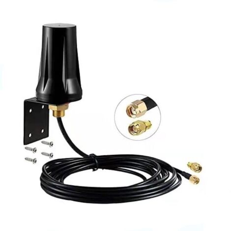 4G LTE Outdoor Antenna SMA Male Mimo 5dBi Omnidirectional External Waterproof for 4G LTE Mobile Router Gateway Cellular Modem Trail Camera