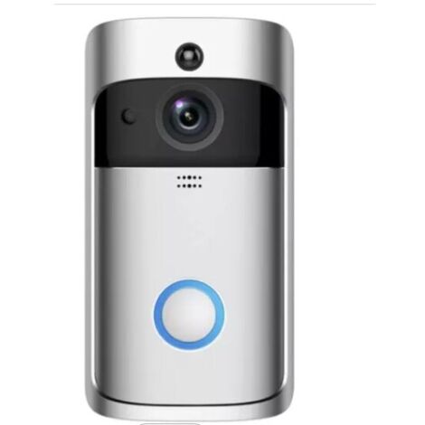 Wireless Video Doorbell, Smart Wireless Doorbell, 720P HD Camera, Night Vision, 166 Degree Angle, Motion Sensor (1/5)