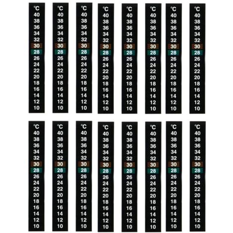 16 Pcs Aquarium Thermometer,Indoor Thermometer Sticker, Aquarium Thermometer Sticker, for Fish Tank Wine Production (1/4)