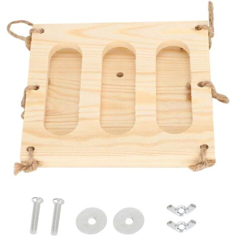 Rabbit Hay Feeder Rack, Folding Wooden Pet Grass Stand Eating Hay Dispenser for Small Animals Chinchillas Guinea Pigs Rabbit[S] Automatic Food Feeders (1/5)
