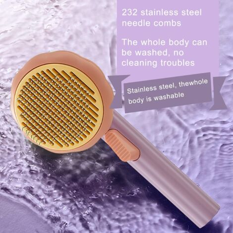 Pumpkin Brush for Dogs and Cats, Self-Cleaning Pet Brush for Short and Long Hair (1/5)