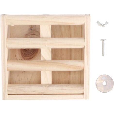 Wooden Fixed Rabbit Fodder Feeder Grass Eating Rack Stand Food Bowl Pet Supplies for Rabbits Chinchilla (1/5)