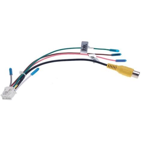 Universal 10 Pin Car RCA Rear View Camera Video Input Cable Adapter Wiring Connector Android Radio Accessories, 1 PC (10 Pin) Practical (1/5)