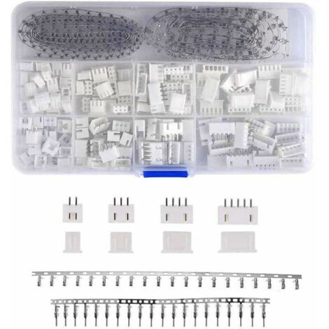 560pcs JST Connector Kit 2.54mm JST-XHP 2/3/4/5 Pin Housing and Male Female Pin Header Connector Adapter Socket Kit (1/5)