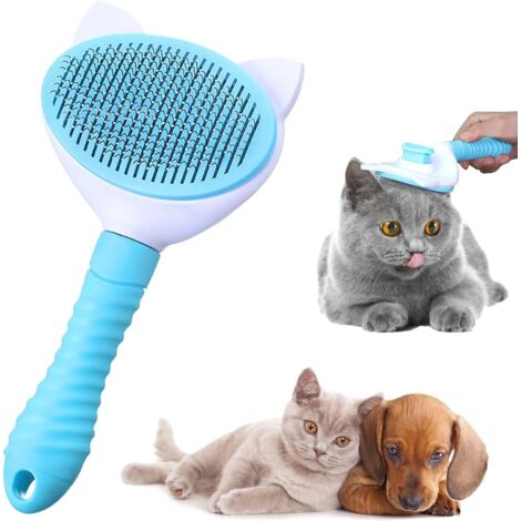 Brush for Dogs, Cats, Grooming Brushes for Cats and Dogs, Self-Cleaning Dead Hair Brush for Cats and Dogs, Effective Removal of up to 95% of Dead Hair and Tomentose Hair (M2) (1/5)