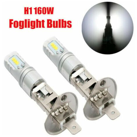 Kit 2x 160W H1 LED Anti Fog Lights Lamp DRL White Bulbs 1600LM 6500K (1/5)