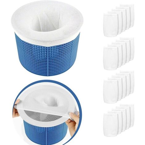 Pool Skimmer Socks, Pack of 20 Pool Skimmer Socks, Reusable and Super Elastic Skimmer for Skimmer Basket, Pump, Pool, Spa (1/5)