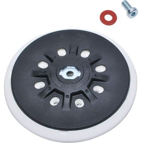 150 mm (6 inch) 8-hole sanding pad compatible with Bos-ch Festool ETS 150, ETS EC 150, LEX 150, WTS 150/7 orbital sanders 498987 (soft) (1/5)