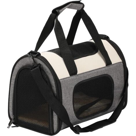 Cat Carrier Bag, Handbag with Foldable Shoulder Strap for Cat Kitten Small Dog Rabbit Pet Airplane Counterpart (1/5)