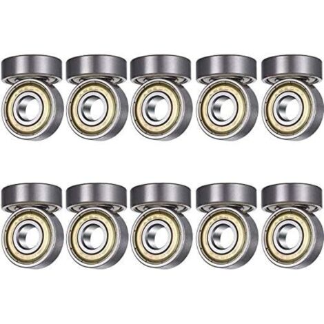 608ZZ Ball Bearings, 20 Pieces Speed Bearings Quality Ball Bearings for Inline Skateboard, Longboard, Waveboard, ABEC 7, 608 ZZ Metal Double Shielded Miniature Deep Groove, 8 x22x 7mm (1/5)