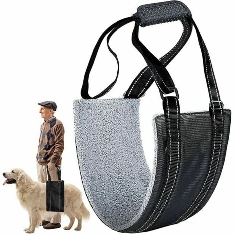 Dog Lifting Harness, Disabled Dog Harness, with Handle Dog Harness, Adjustable Dog Support Harness for Back, Hips and Legs (M) (1/5)