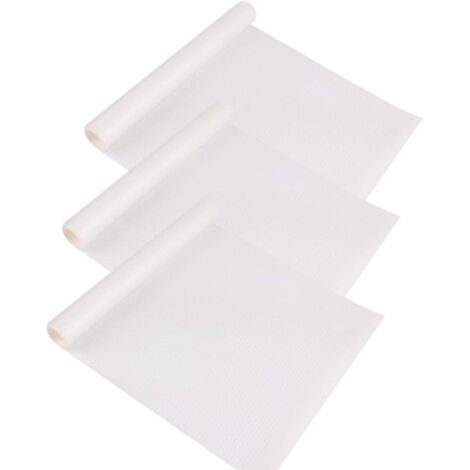 Washable Refrigerator Mats, 3 Pieces Antibacterial Mats, Kitchen Fridge Mats, Drawer Mats, Fridge Mats, DIY Cupboard Mats, for Refrigerator, Transparent, 150x 30CM (1/5)