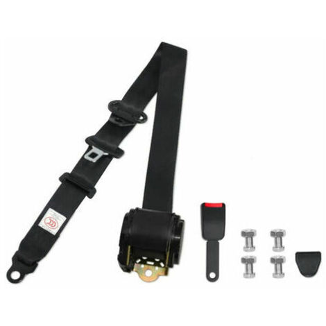 1pcs Universal 3 Point Retractable Safety Belt for Bus Cars Black & 1pcs (1/5)
