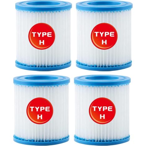 for Intex Swimming Pool Filter Cartridge Type H 29007 for Filter Pumps 28601, 28602 (4 PCS) (1/5)