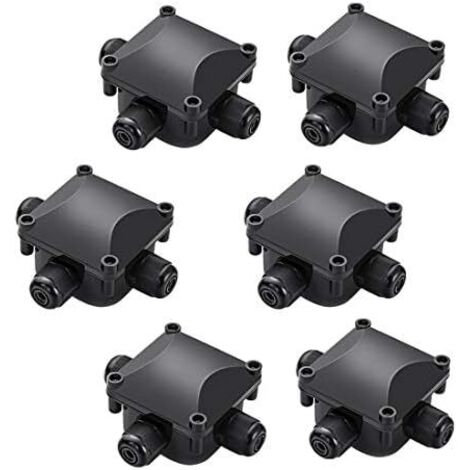 Junction Box, 6 Pcs 3 Way IP68 Waterproof Cable Connector Electrical Connection Box Cable Muffle (1/5)