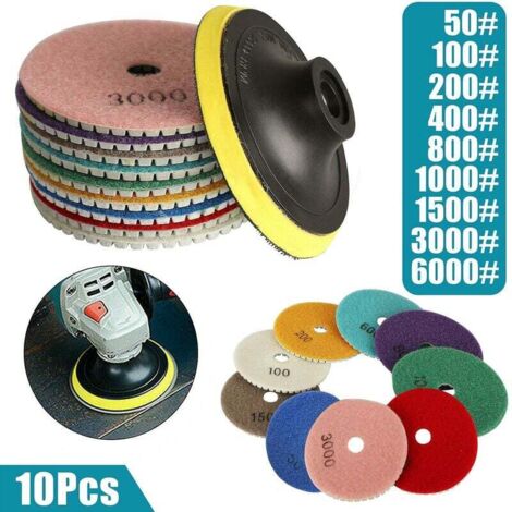 Diamond Polishing Pads Wet Dry Granite Marble Concrete Stone (1/4)