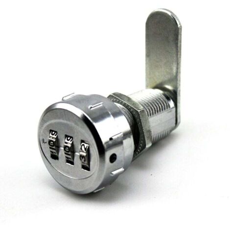 Latch and bolt 3-digit drawer combination lock suitable for electrical storage cabinets (1/4)