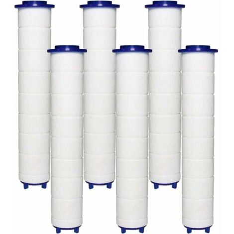 FILTER Shower Head 6 PP Cotton Filters, PP Cotton Filter Element for Shower Head and Ionic Filter, for Rain Shower Head (1/5)