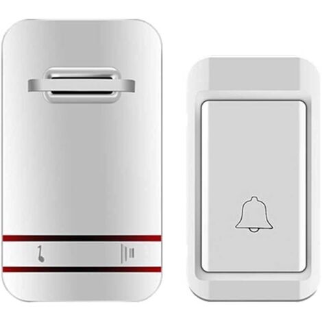Waterproof doorbell without battery, self-powered, 1 button, 1 bell
