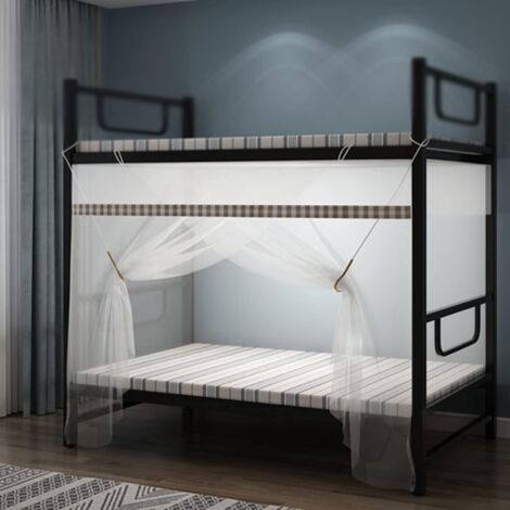 Mosquito Net For Bed, Student Dormitory Bunk Bed Canopy Square Mosquito Net For Dormitory, Portable Travel Foldable Mosquito Repellent Curtain, For Decorative,A,120 200 150CM (1/4)