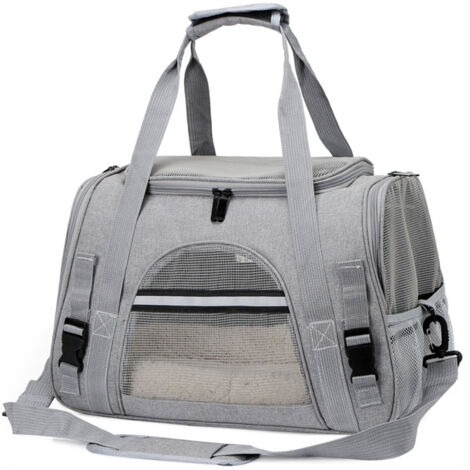 Foldable Carrier Bag for Dog, Cat, Portable, Airline System Approved, Convenient Carry Bag,52x25.5x35cm (1/5)