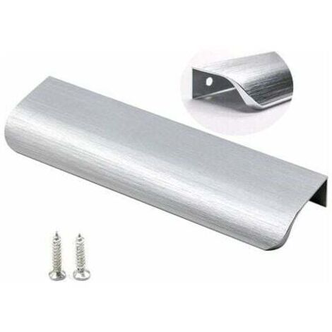 Clearance Sale Lot of 10 Brushed Nickel Furniture Handles Cabinet Handle Invisible Handle - LS7027SNB128 Kitchen Drawer Handles Stainless Steel Kitchen Furniture Handle (Center to Center 128mm) (1/4)