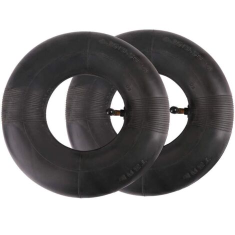 Pack of 2 tube tires 4.10/3.50-4 inch series for sack barrows, trolleys, handcarts, garden carts, lawn mowers, replacement tube 4.10-4 (1/5)