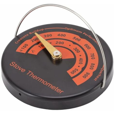 Stove Pipe Thermometer, Magnetic Chimney Pipe Meter, Bimetal Magnetic Stove Thermometer with Wide Range Stove Temperature Measurement for Chimney Flue Pipe (1/5)