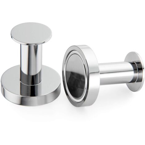 Set of 2 powerful magnetic hooks for hanging coats and bags. (1/5)