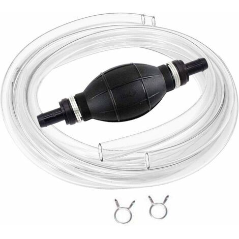 Manual Fuel Transfer Pump with 2M Siphon Hose Portable High Flow Hand Siphon Pump for Gas Petrol Diesel Oil Liquid Fish Tank (1/5)