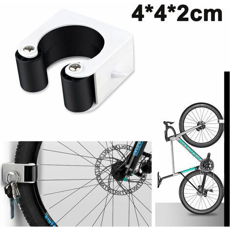 Bicycle Parking Buckle Wall Mount MTB Road Bike Vertical Storage Rack Clip Bike Holder Buckles MTB Bike, Black (1/5)