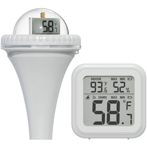 Pool Thermometer Wireless, Wireless Floating Pool Thermometer Digital WiFi Thermometer with LCD Tempertature Display for Swimming Pool (1/5)